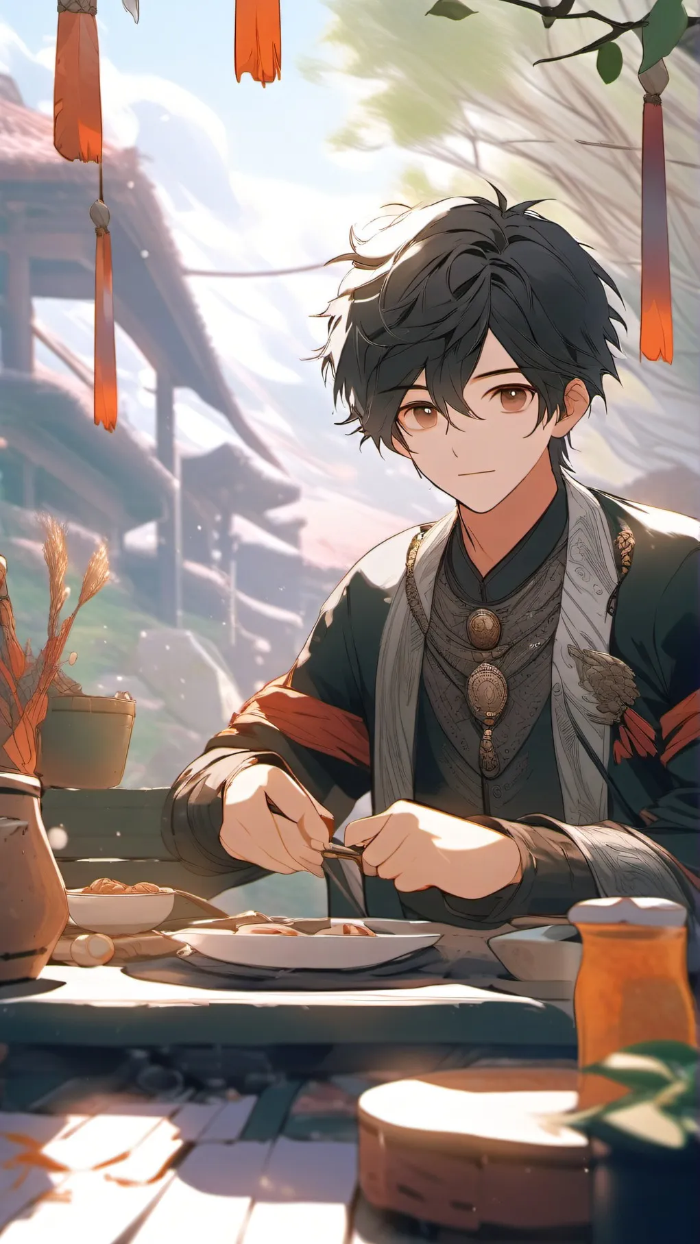 ai character: Zander background