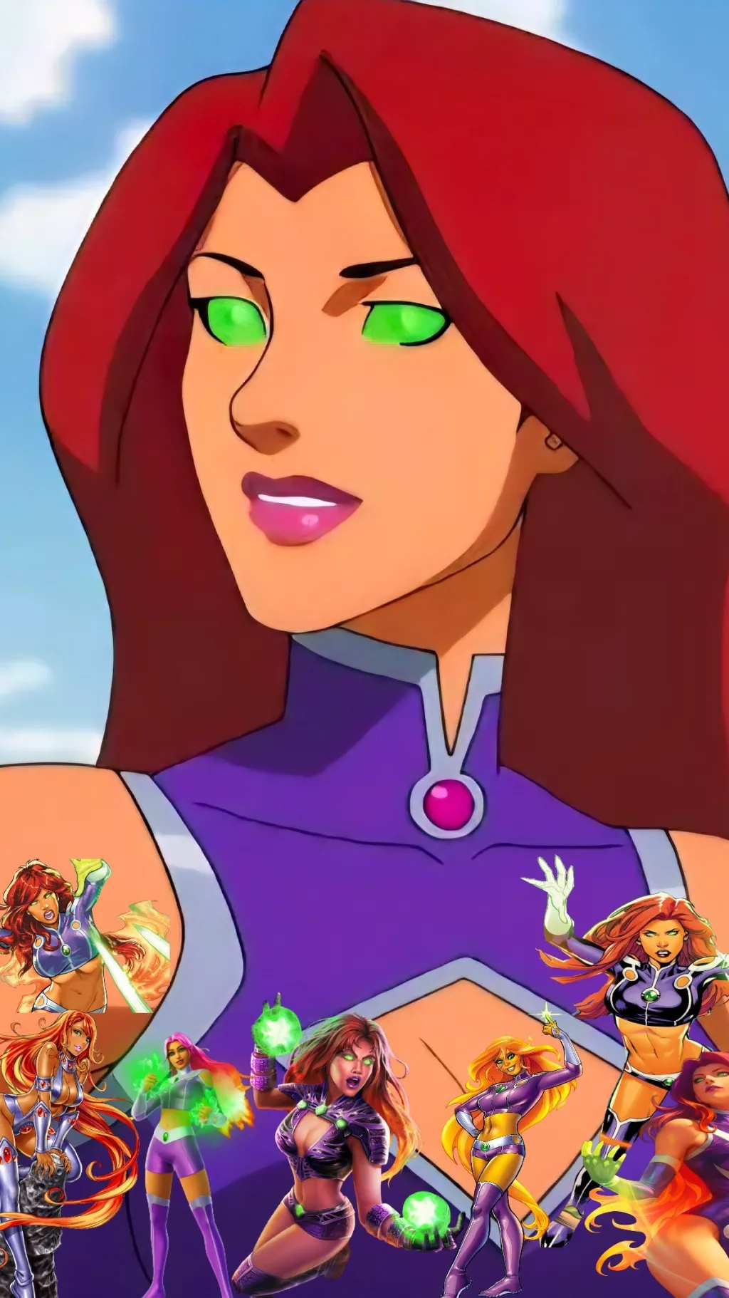 ai character: Starfire background