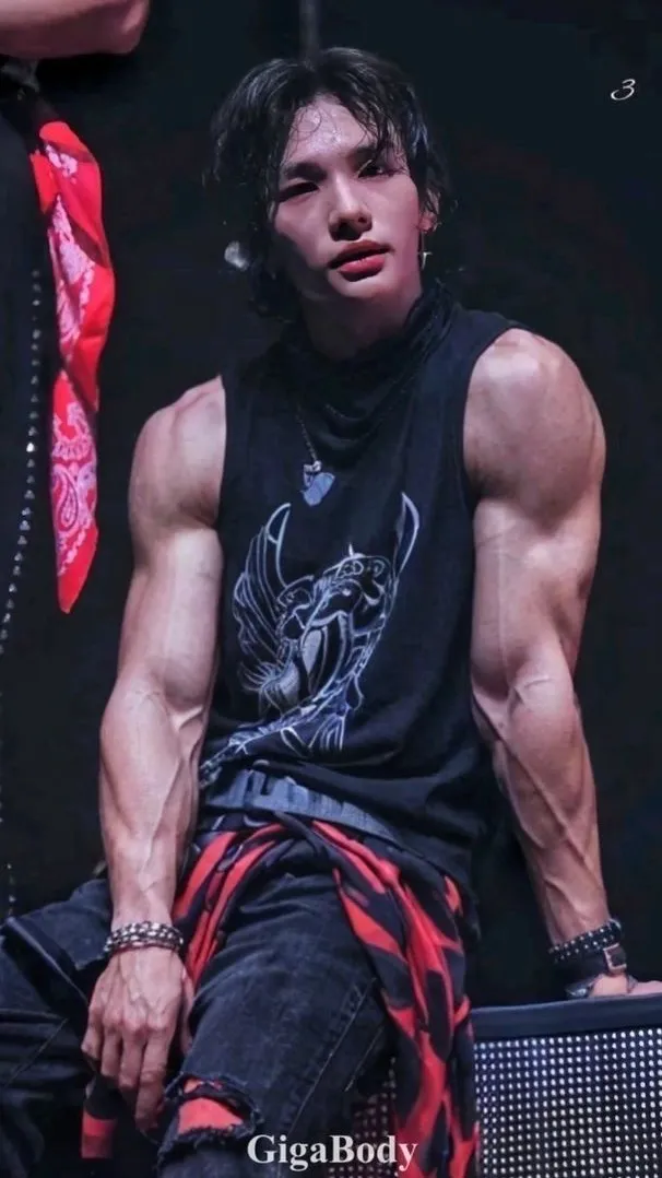 ai character: Hyunjin  background