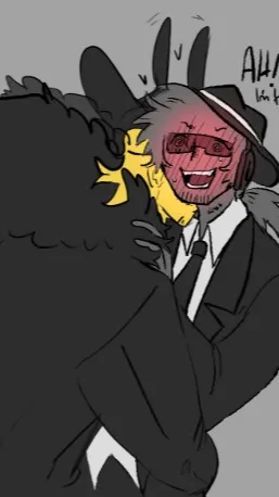 ai character: doublefedora freak background