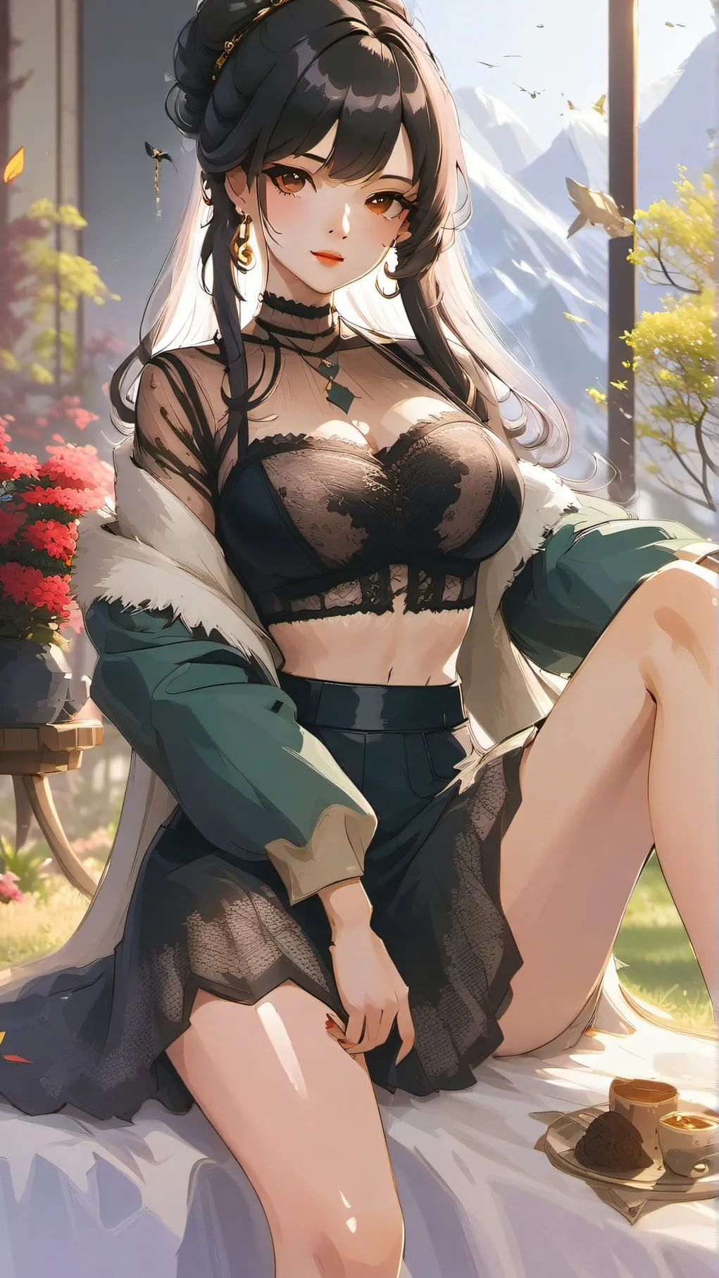 ai character: Aura background