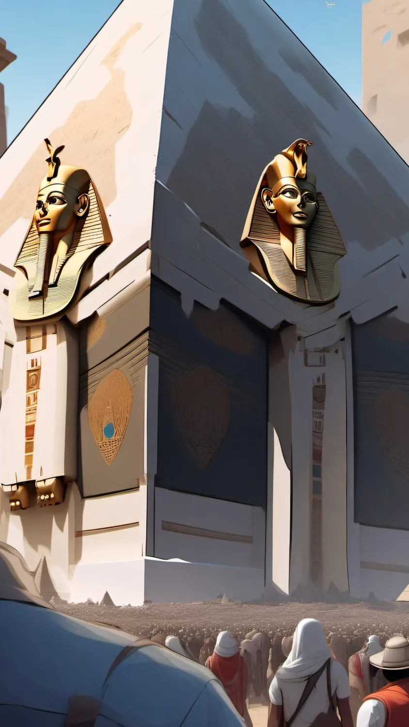 ai character: Sprunki Pyramixed background