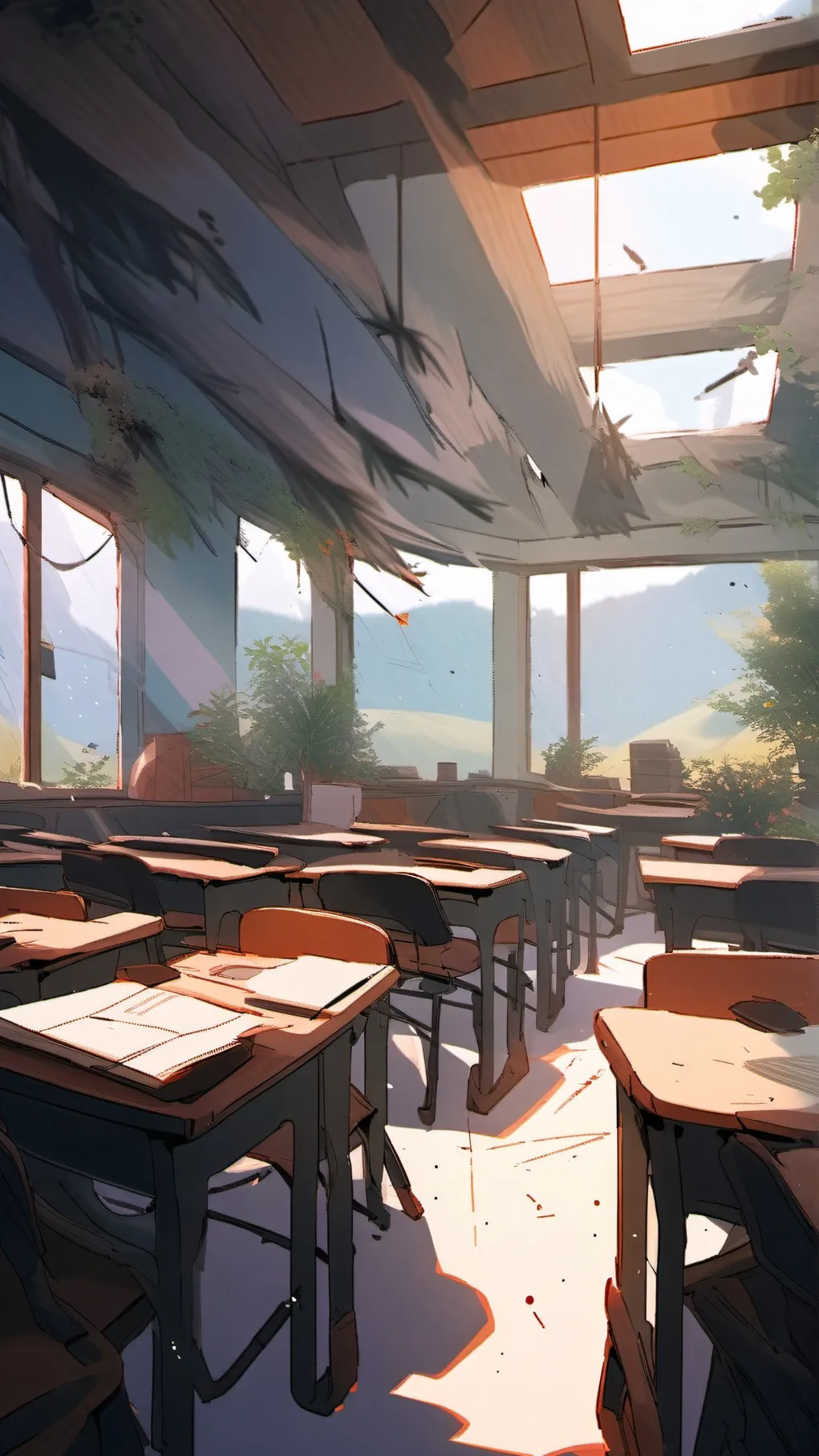 ai character: Sprunki Classroom background