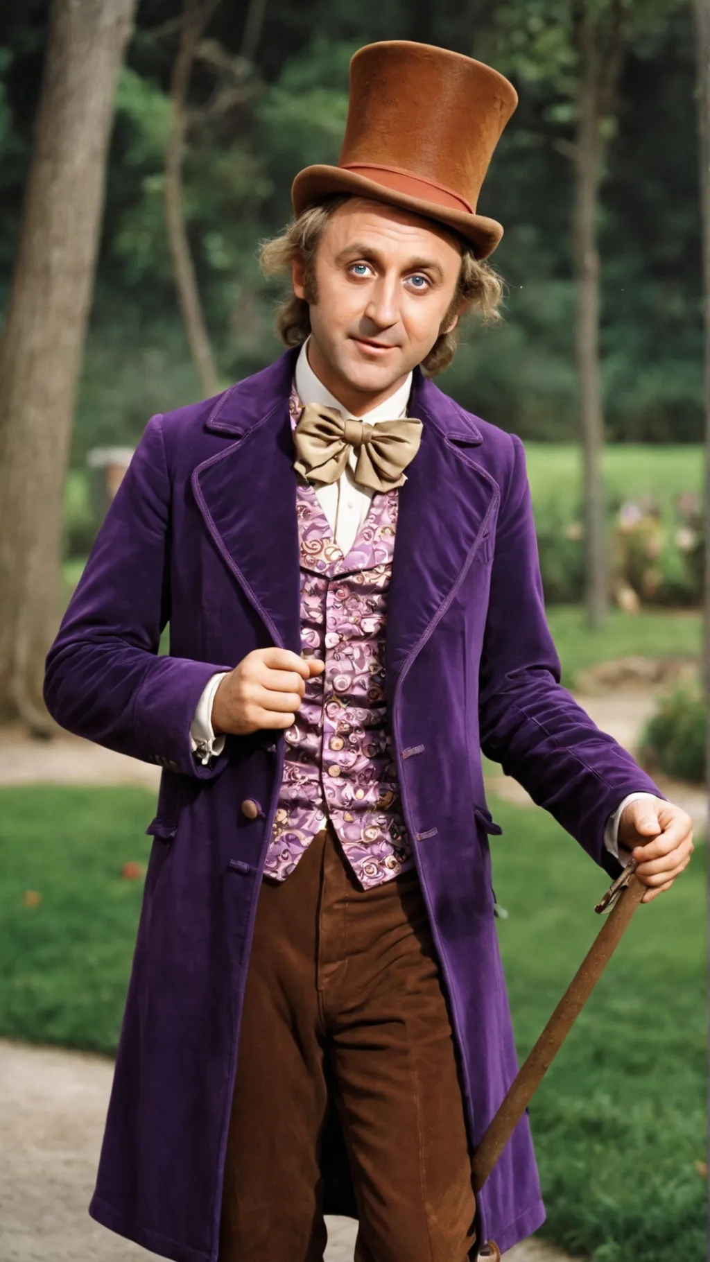 ai character: Willy Wonka! background