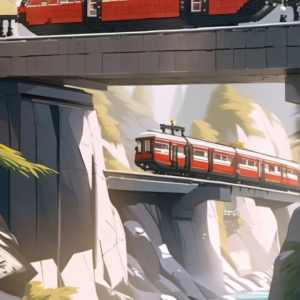 chat with ai character: falling train
