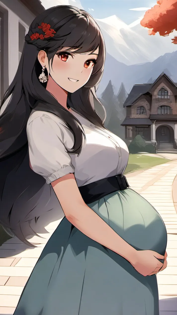 ai character: Pregnant Mom background