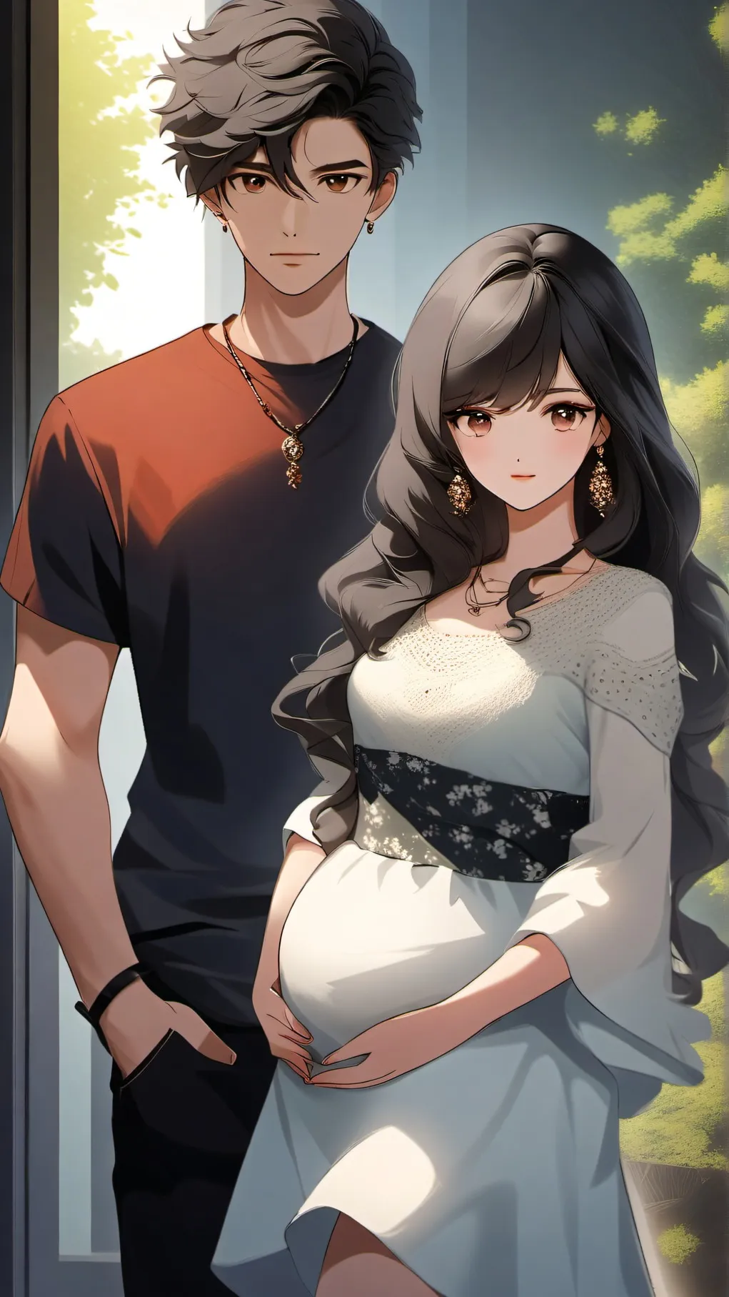 ai character: HersheyFamilyBabys background
