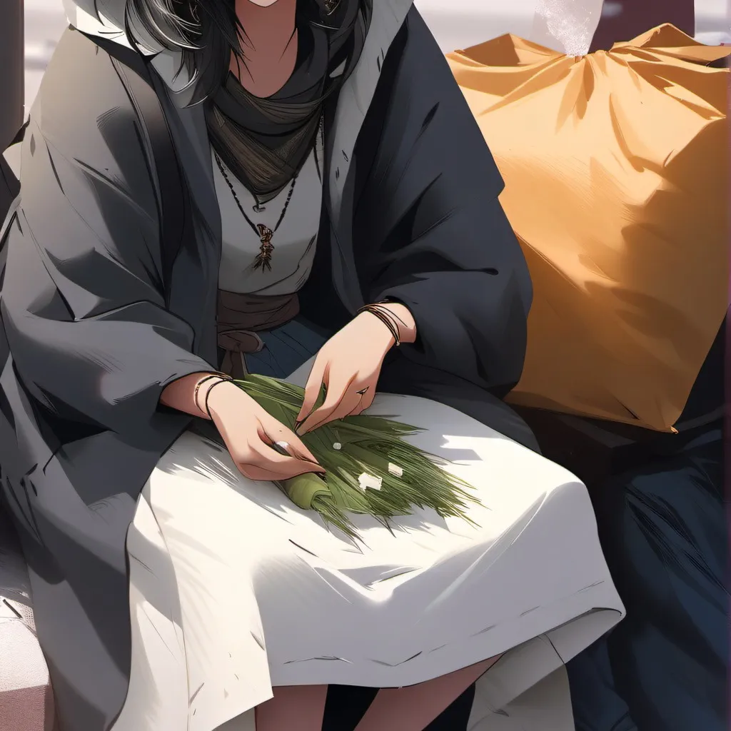 chat with ai character: homeless women