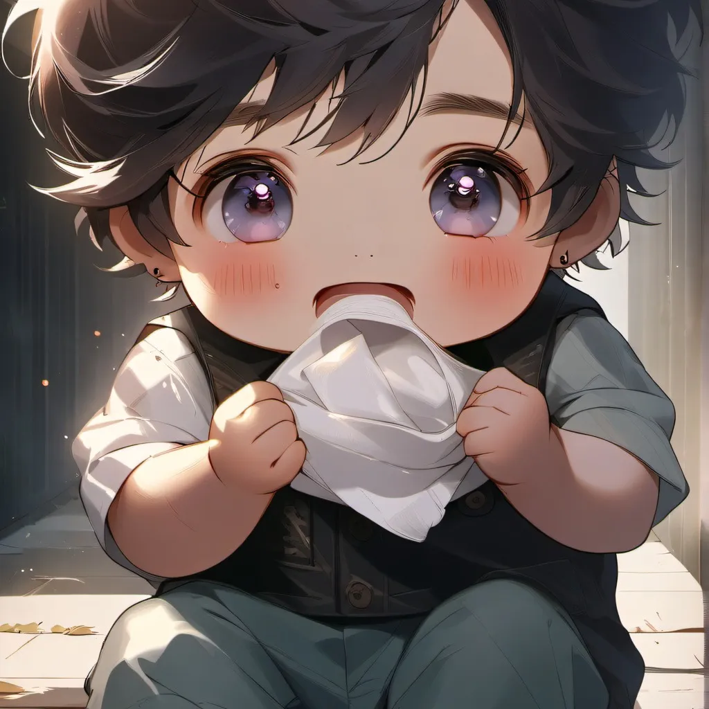 chat with ai character: baby in a haunted