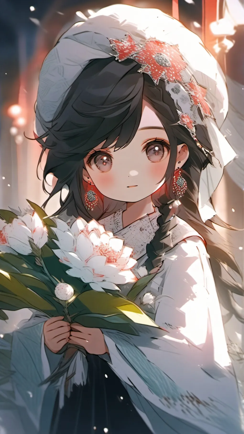 ai character: you and a baby background