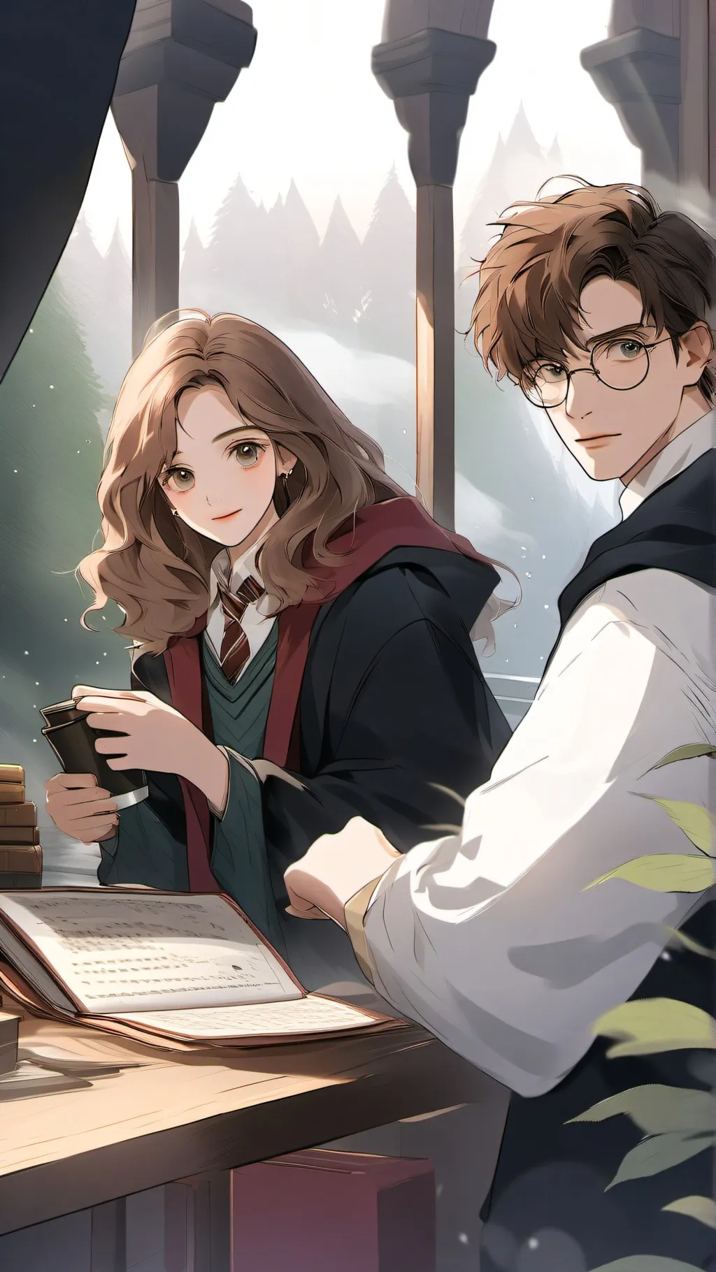 ai character: Hogwarts 9 background