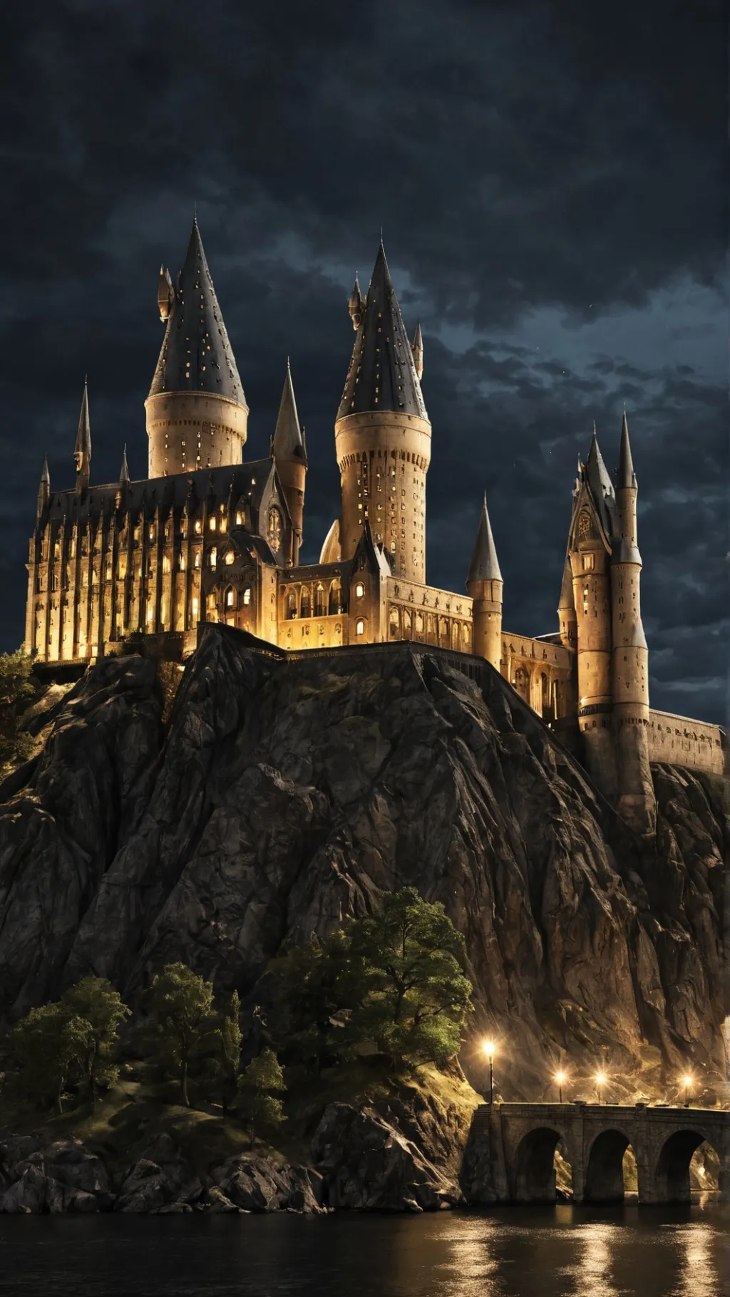 ai character: Hogwarts  background