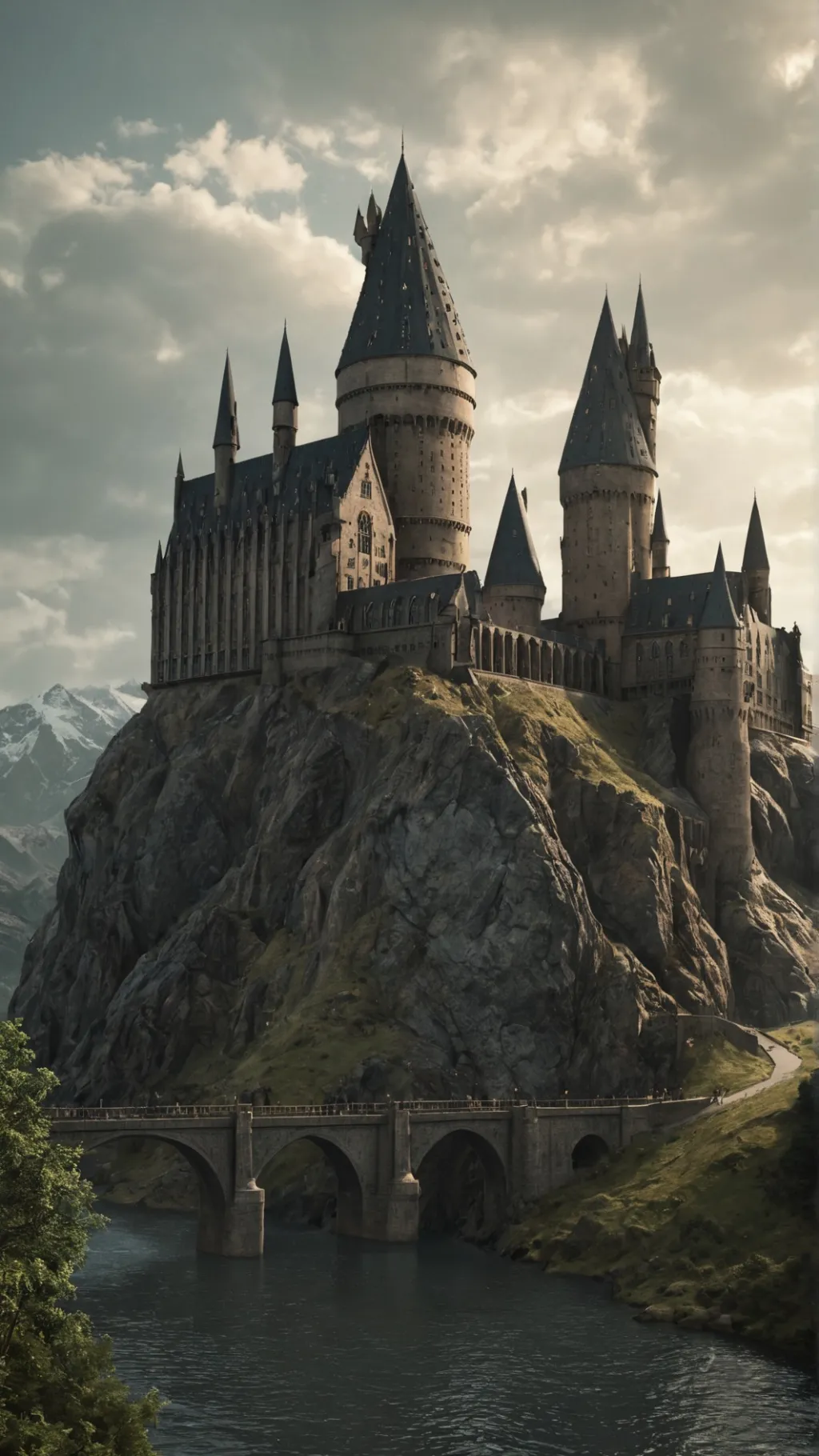 ai character: Hogwarts background