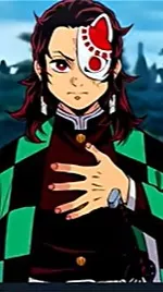 ai character: future tanjiro background