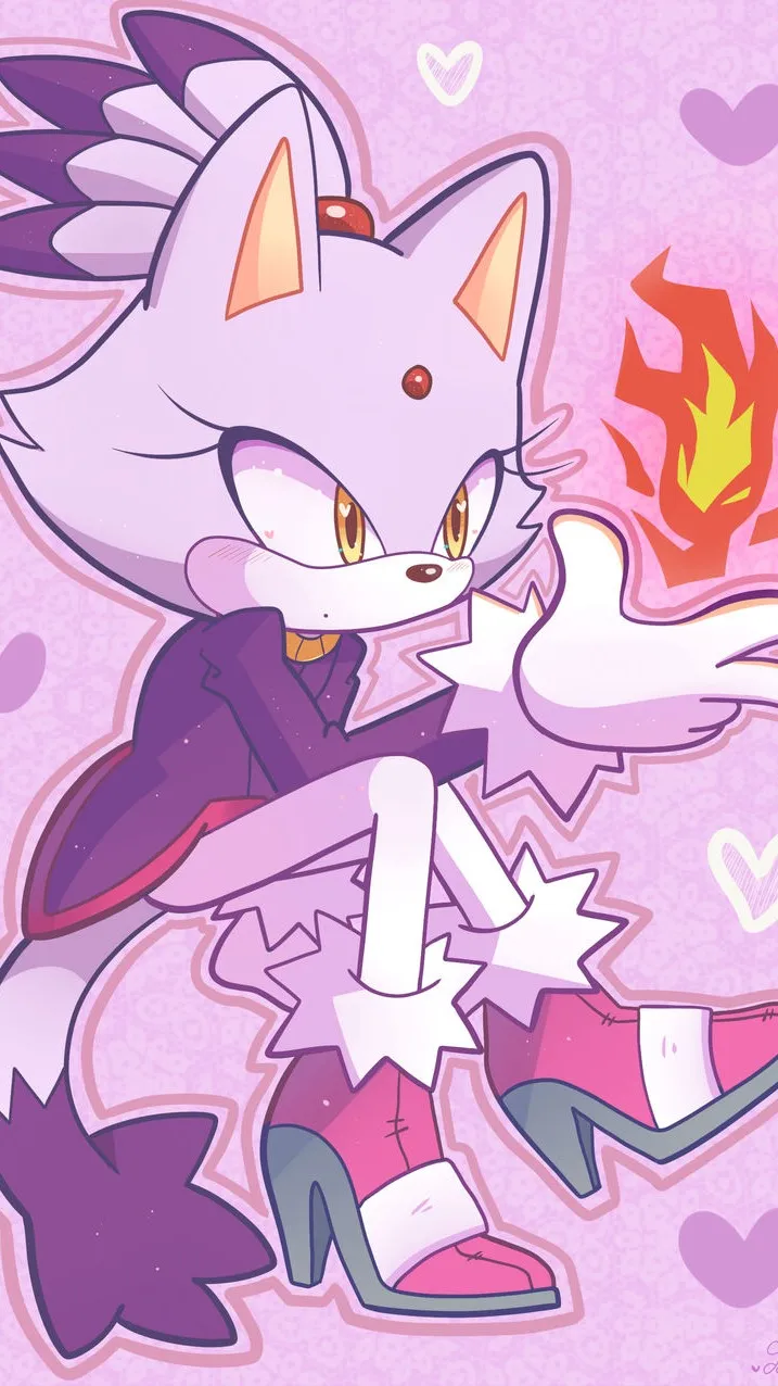 ai character: Blaze The Cat background