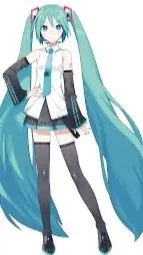 ai character: Miku background