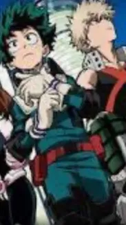ai character: MHA group chat background