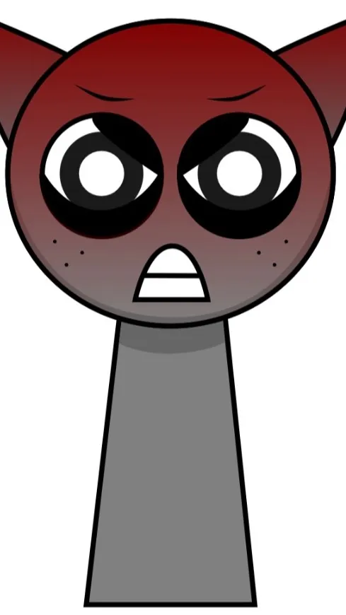 ai character: Gray background