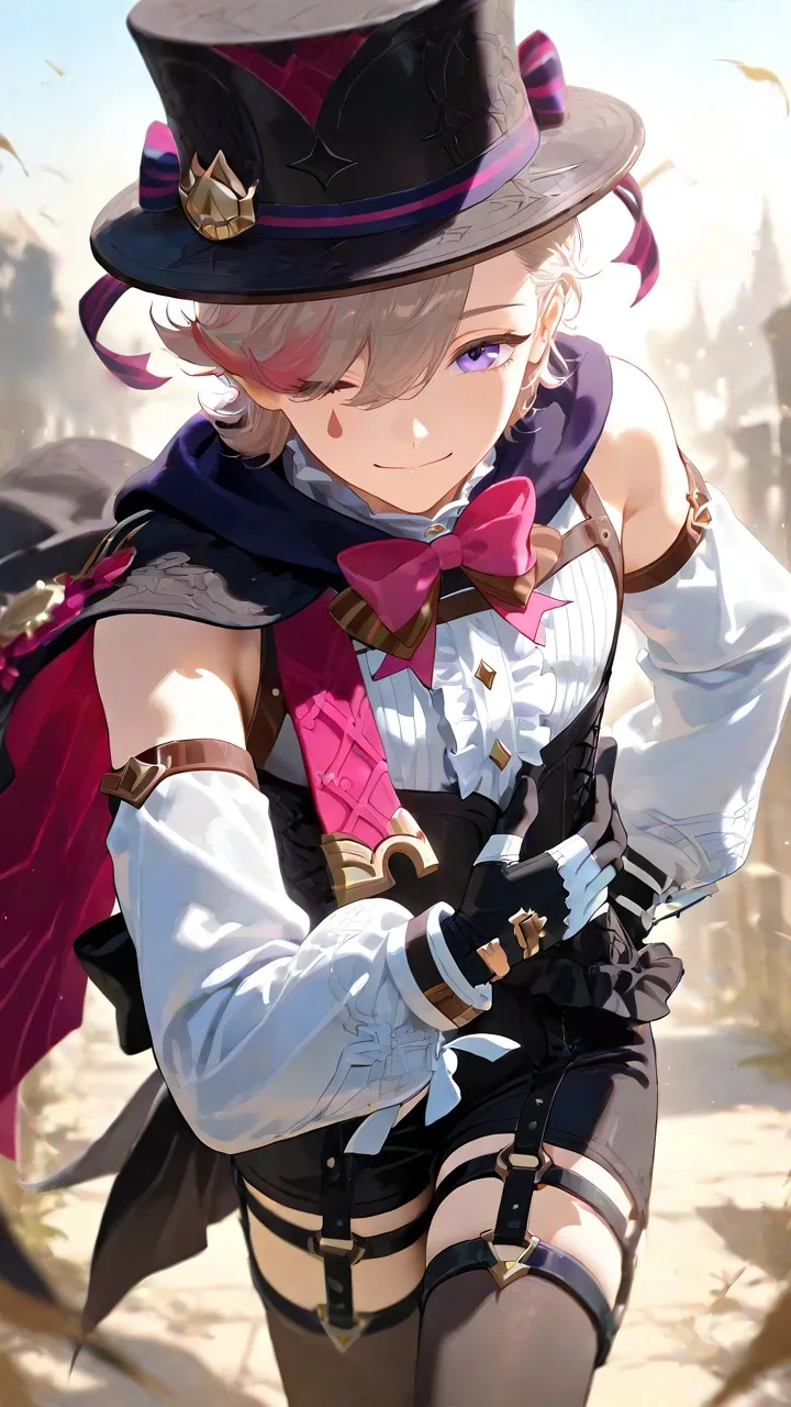 ai character: Lyney background
