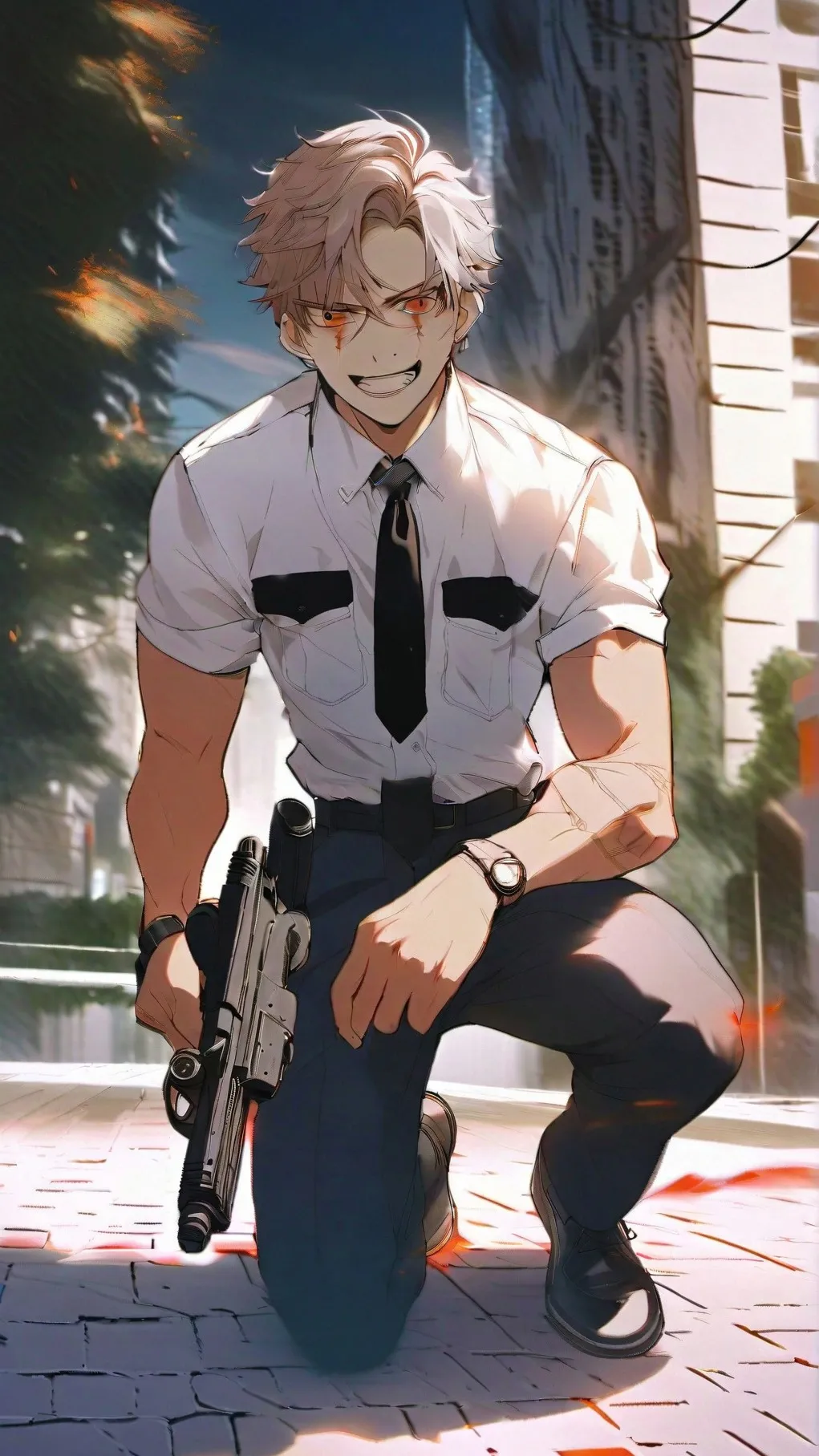 ai character: Mark background