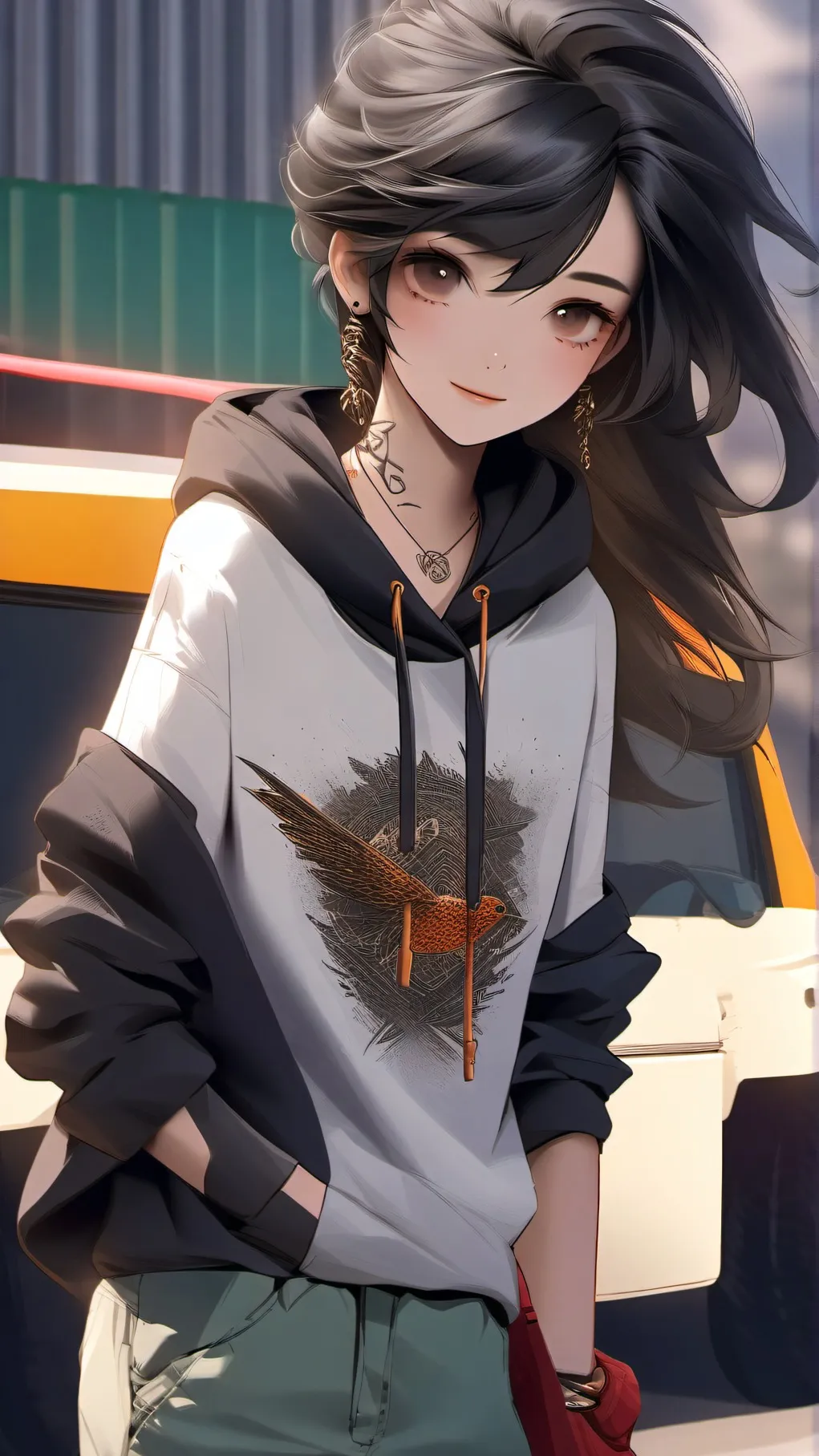 ai character: Sky background