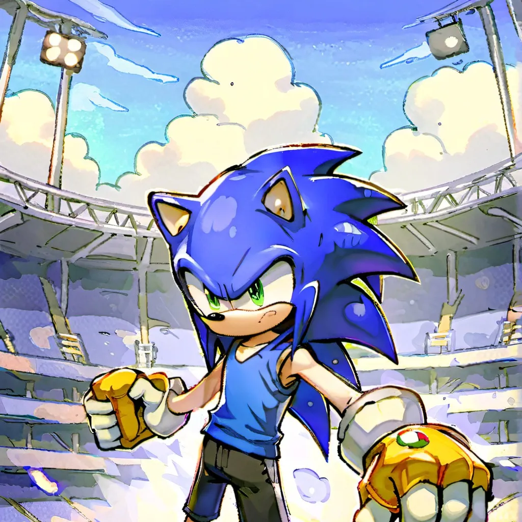 chat with ai character: Sonic blue lock