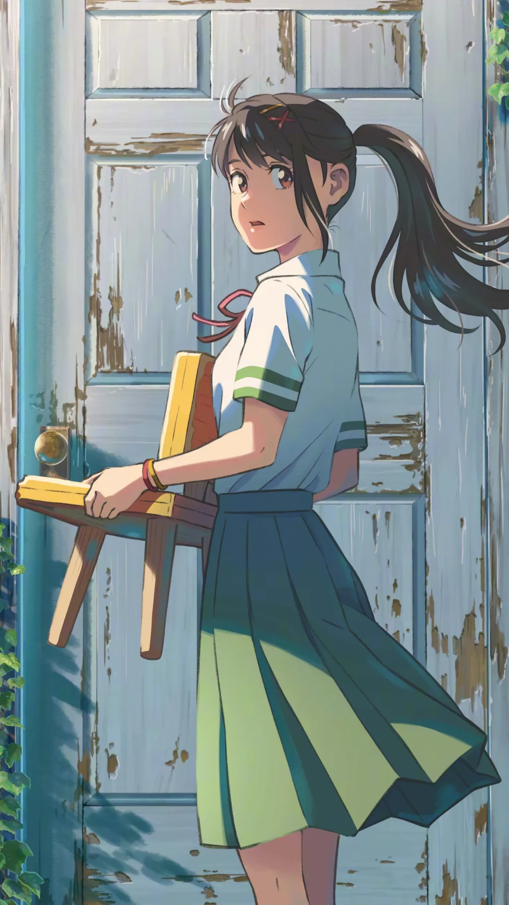 ai character: Suzume background