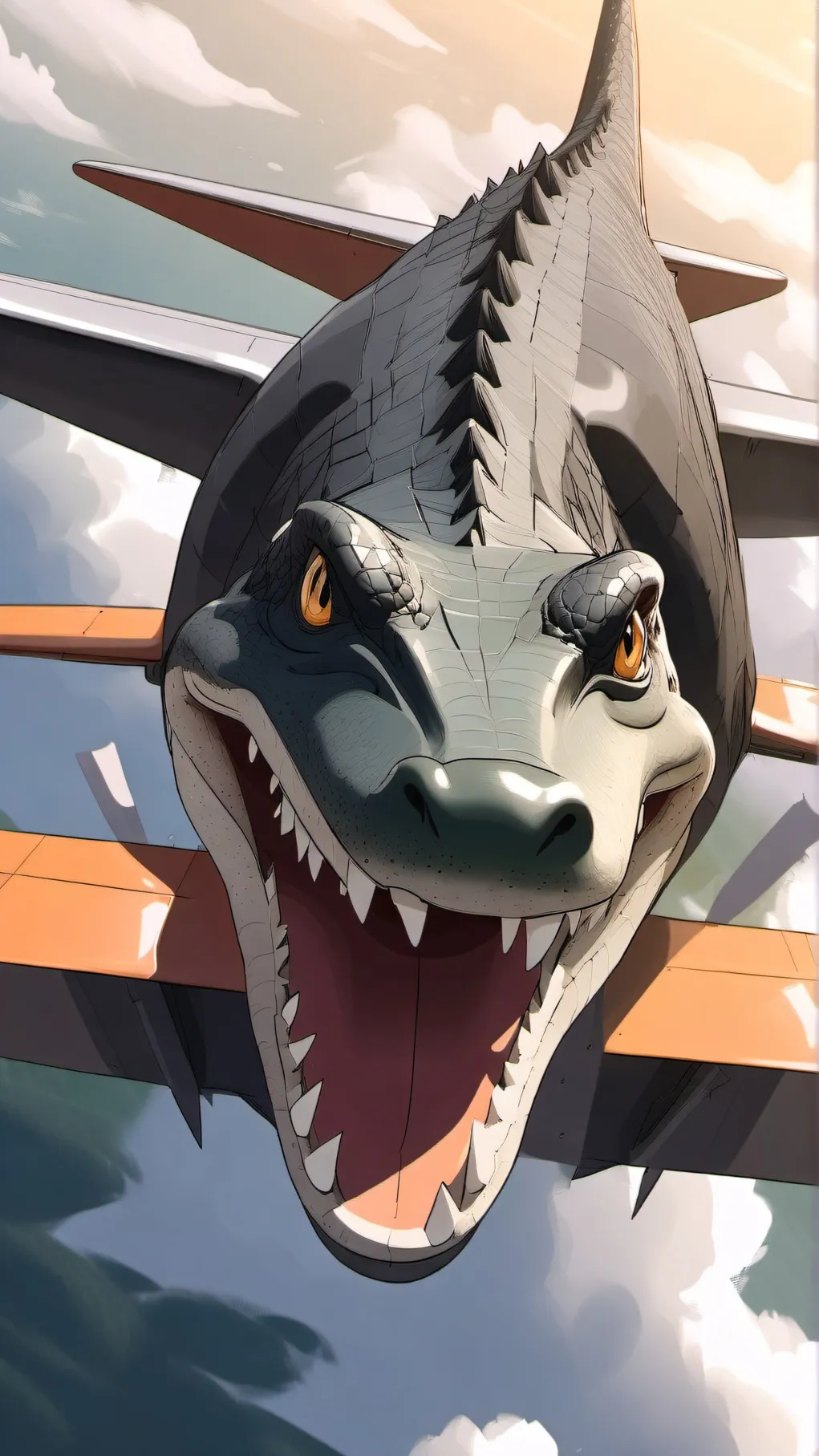 ai character: Bombardino Crocodi background