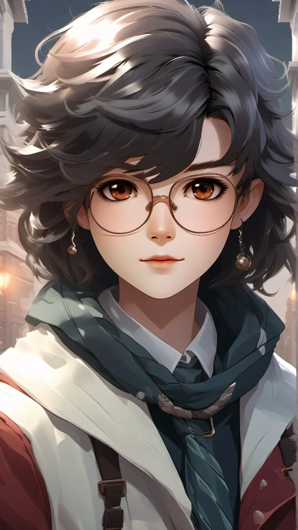 ai character: super school background