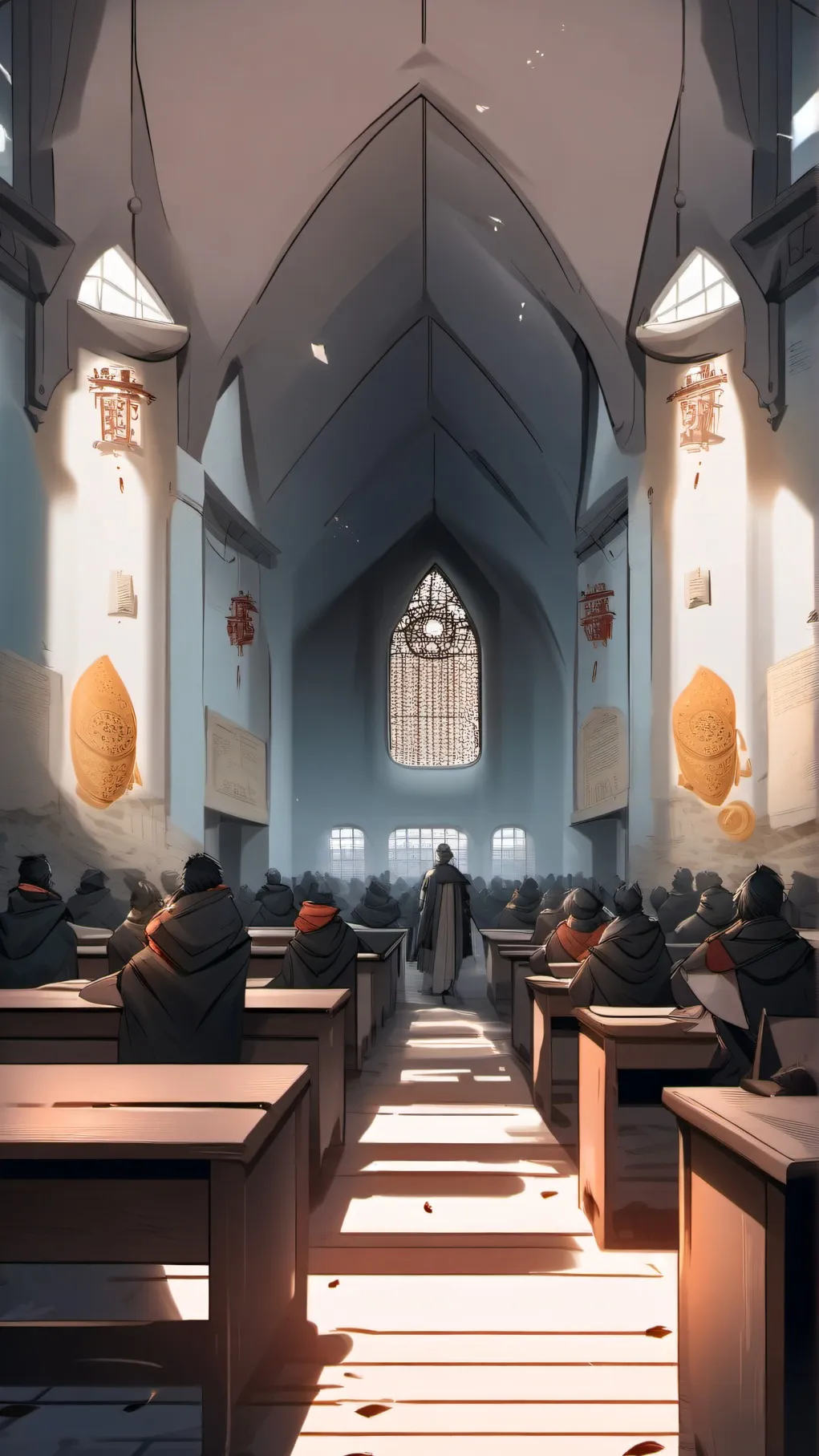 ai character: super school background