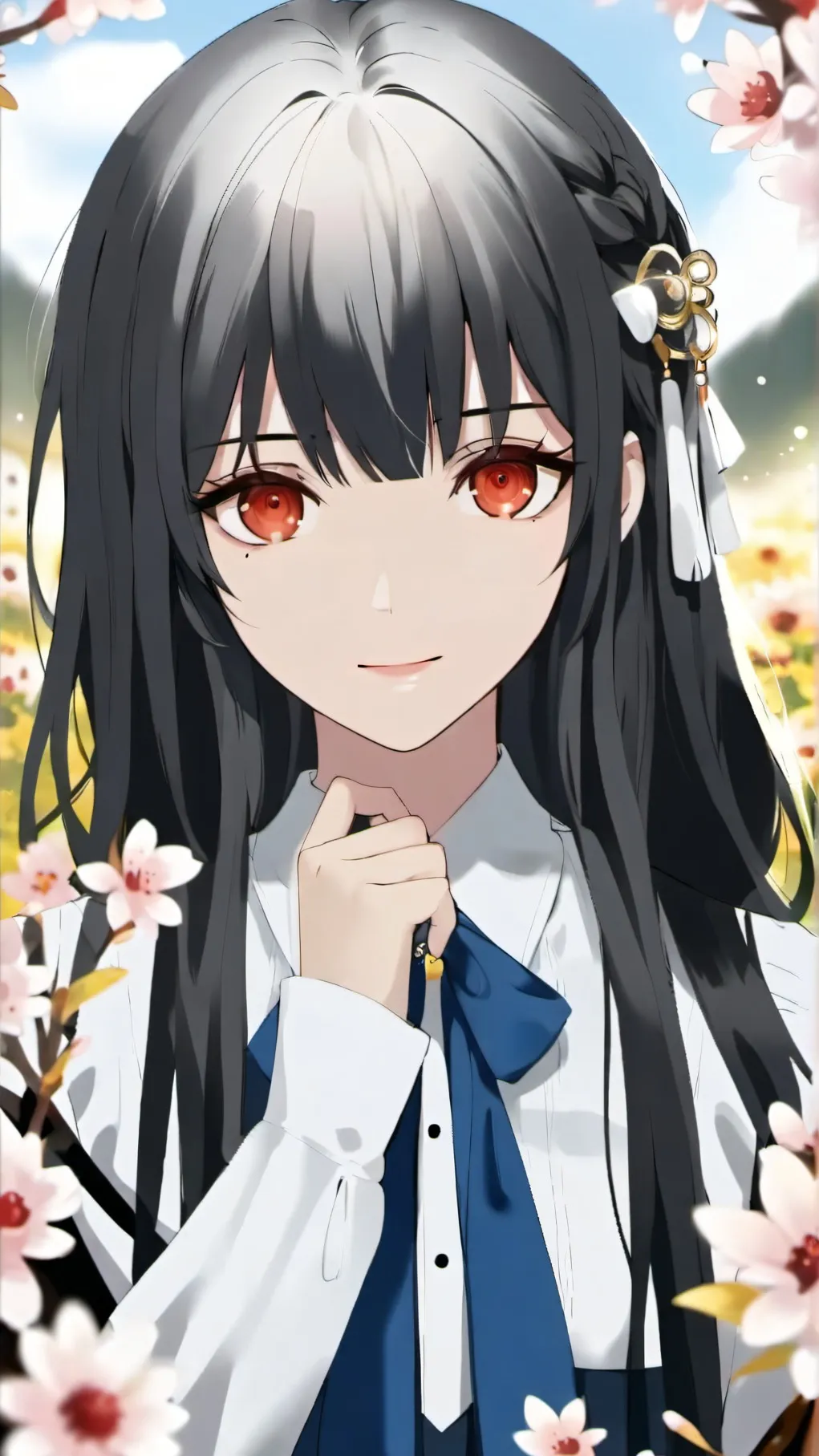 ai character: U AND ME>:3 background