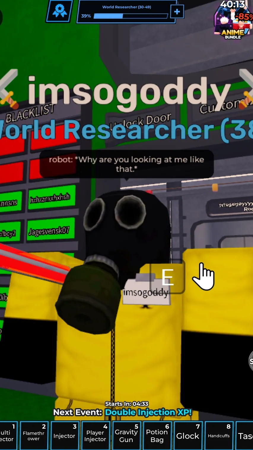 ai character: Dr. hazmat  background
