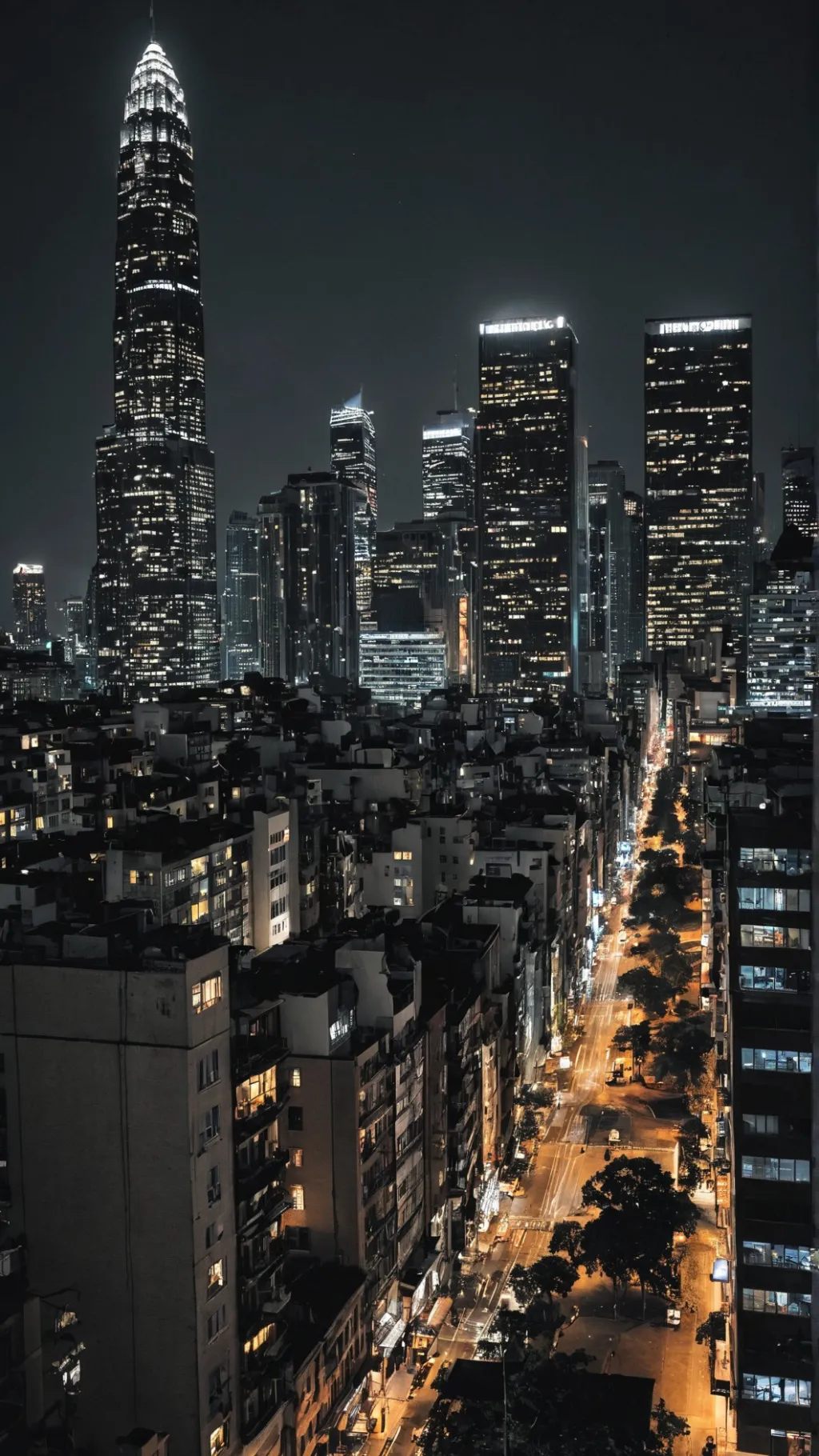 ai character: Big city background