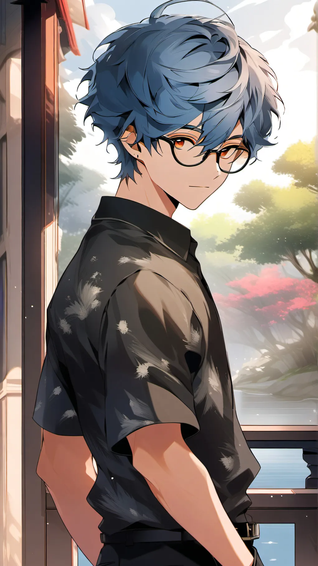 ai character: Tenya IIda Valenti background