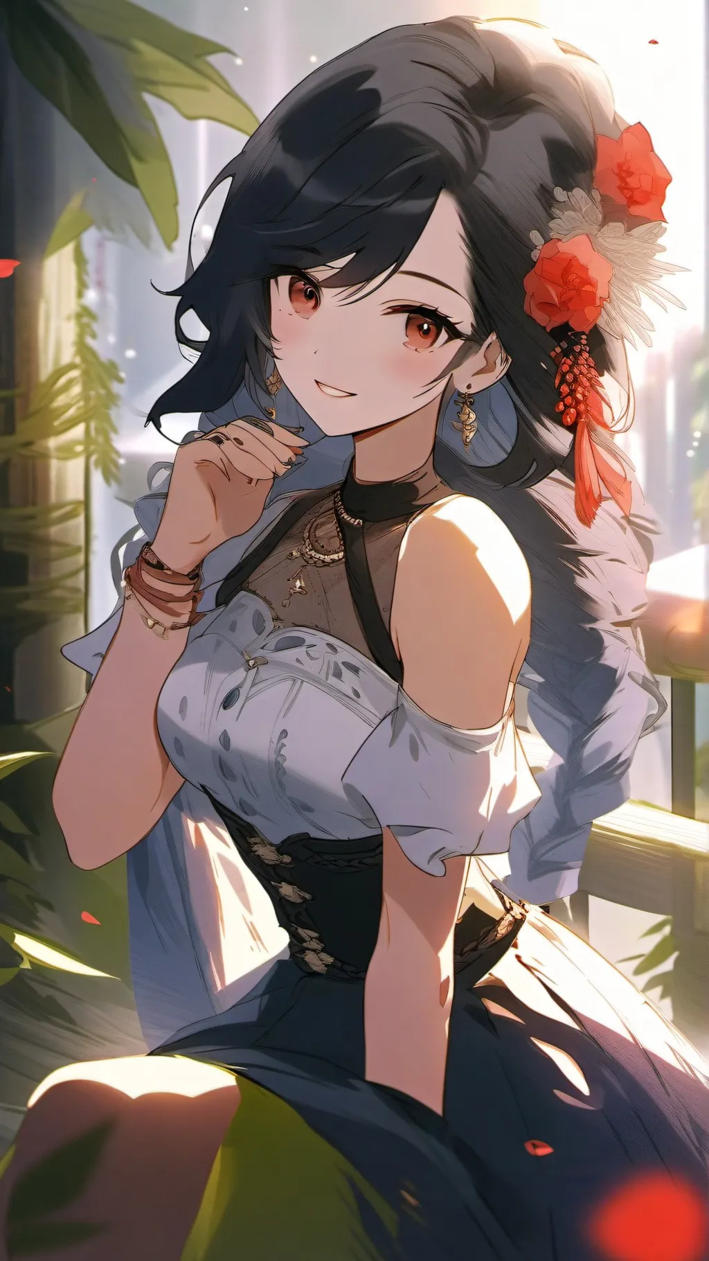 ai character: three girls background