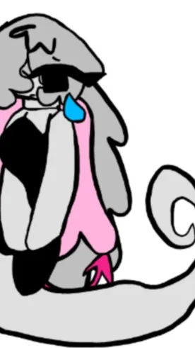 ai character: tear cookie background