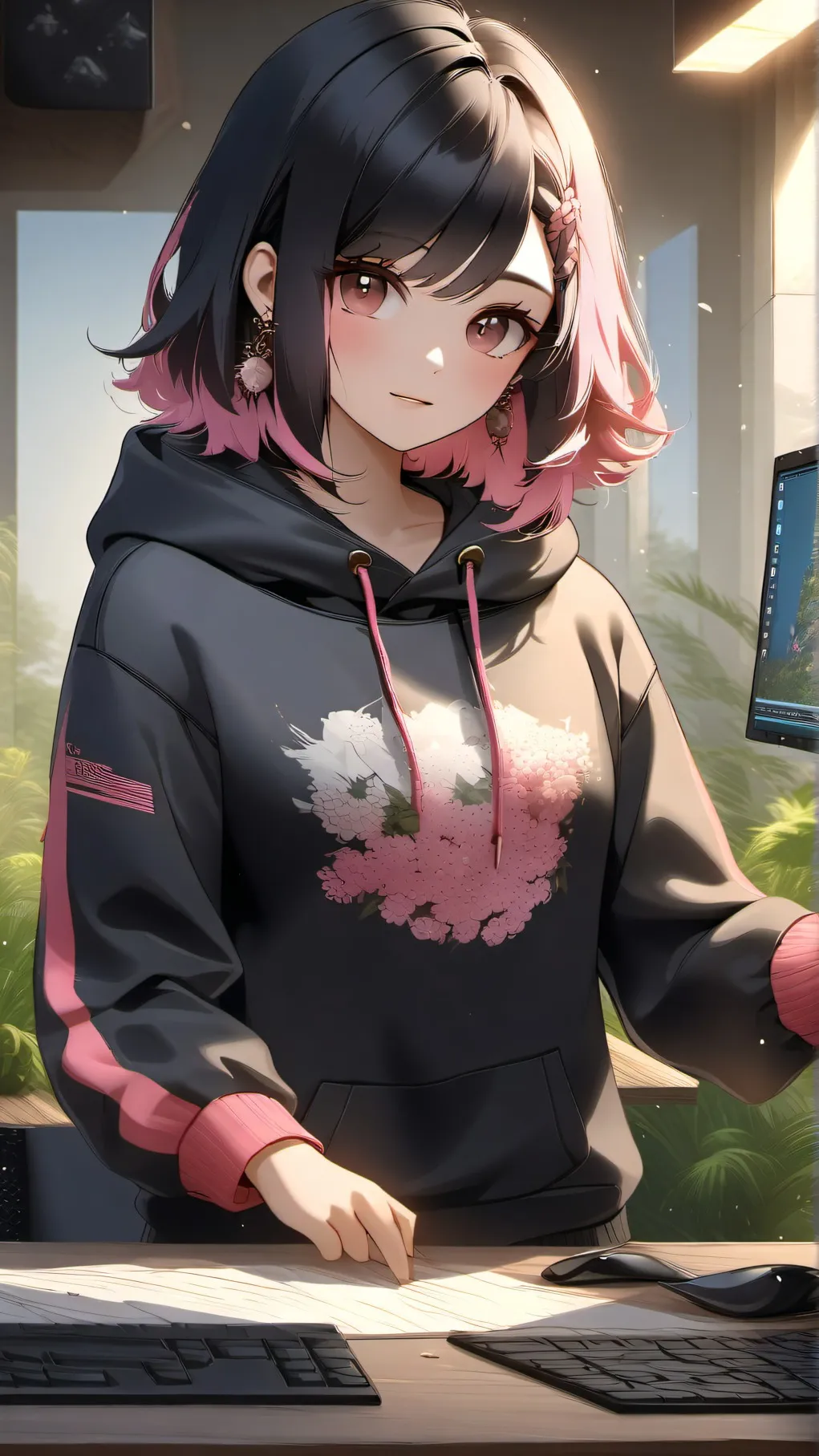 ai character: Black Rose background