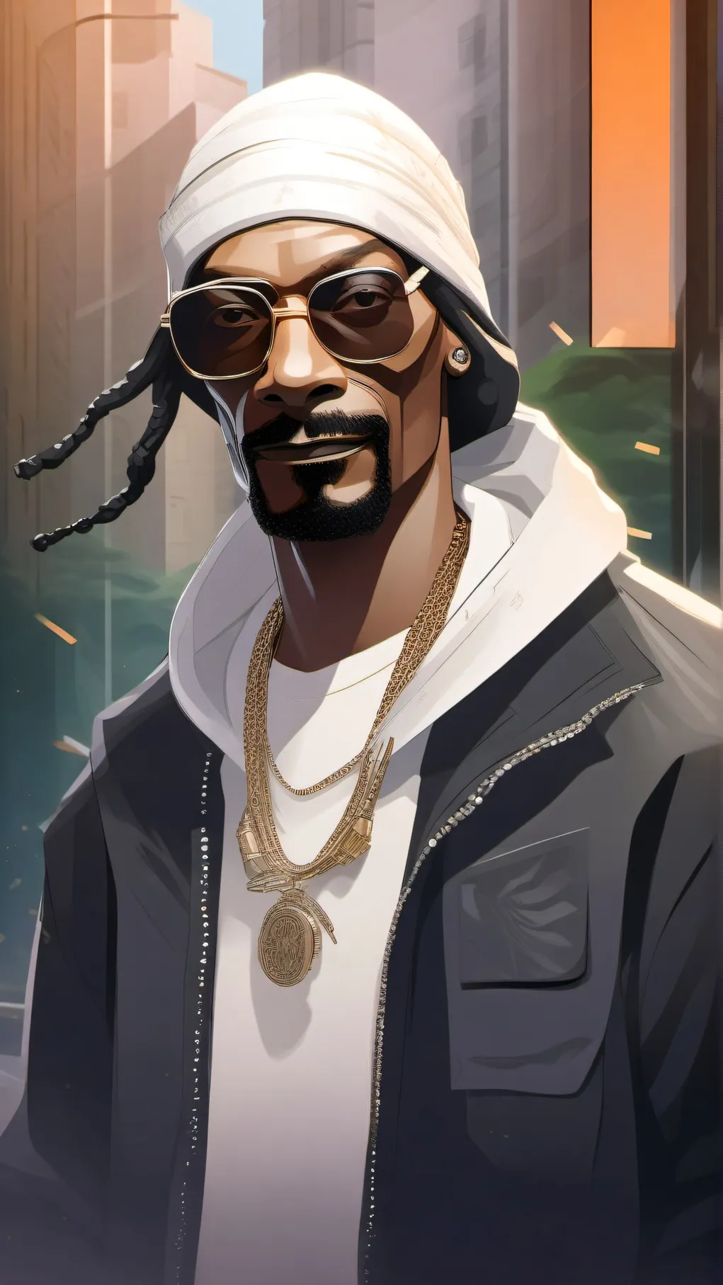 ai character: snoop dog background