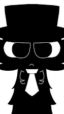 ai character: black background