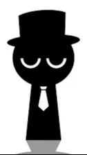 ai character: mr black background