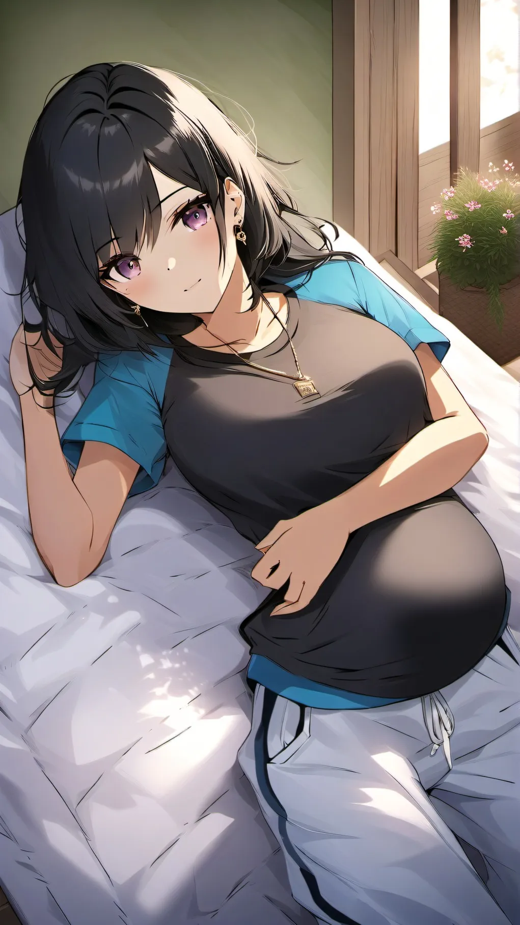 ai character: Pregnant World background