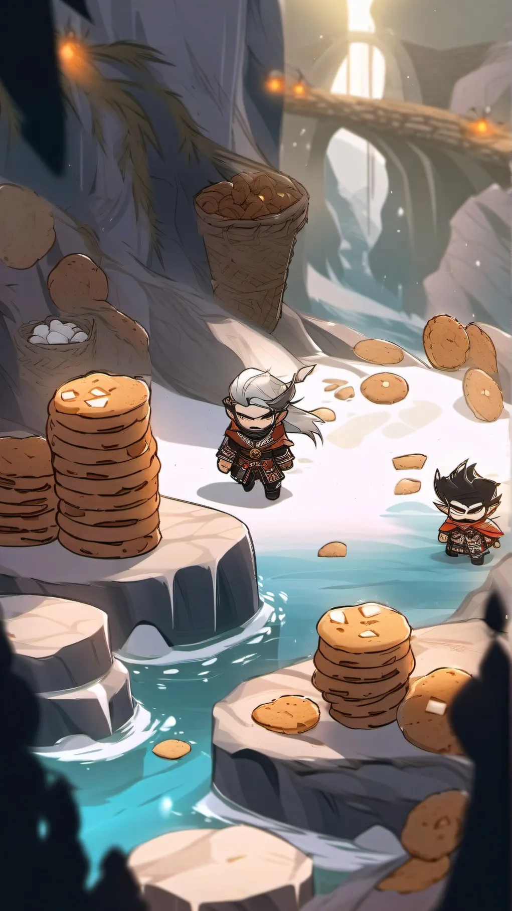 ai character: Cookie runkingdoom background
