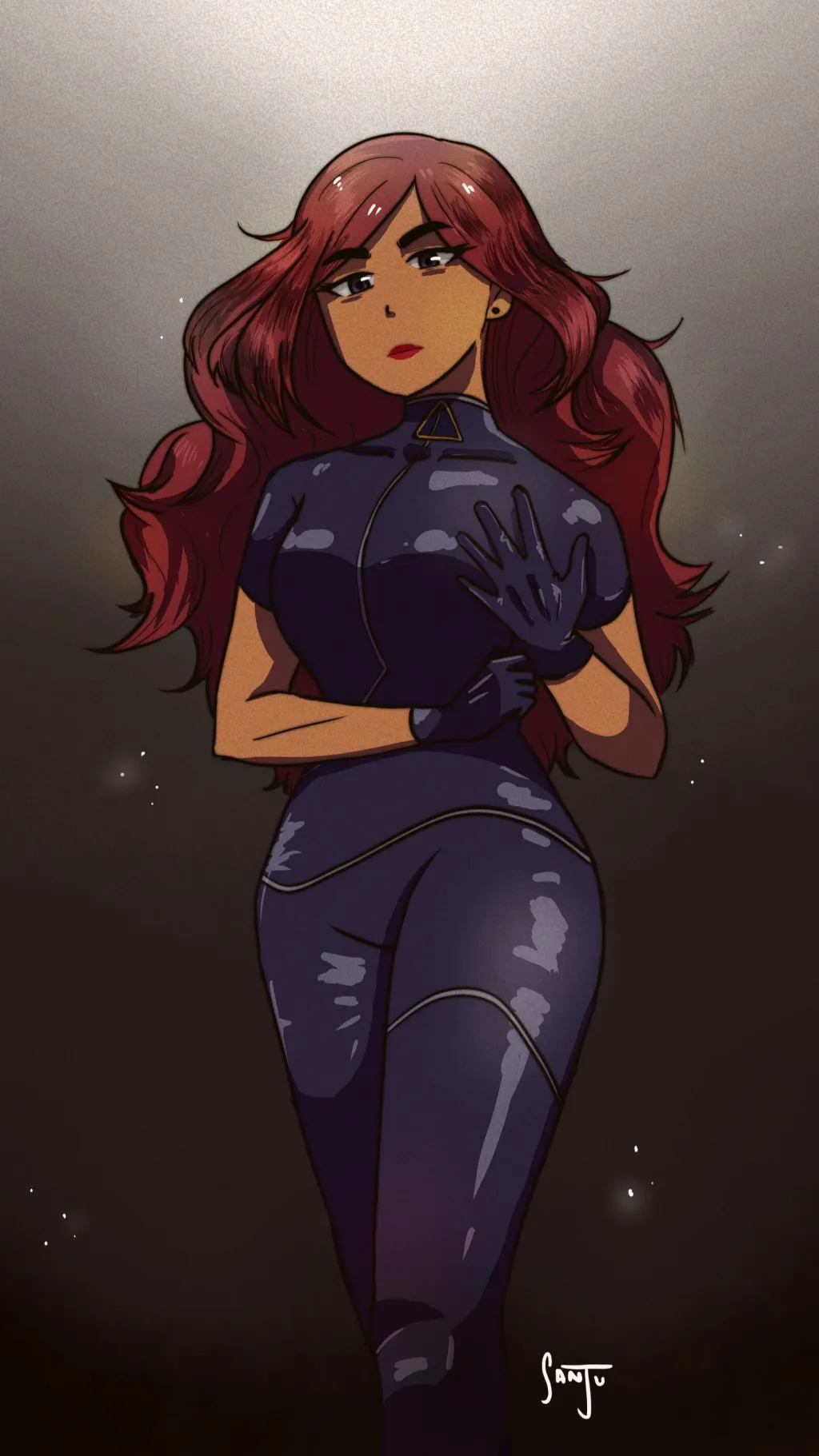 ai character: Carmen Sandiego background