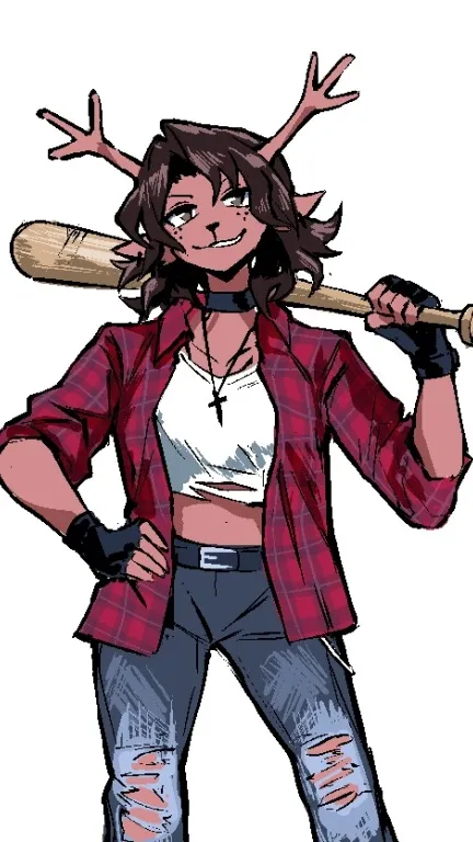 ai character: Dess Holiday background