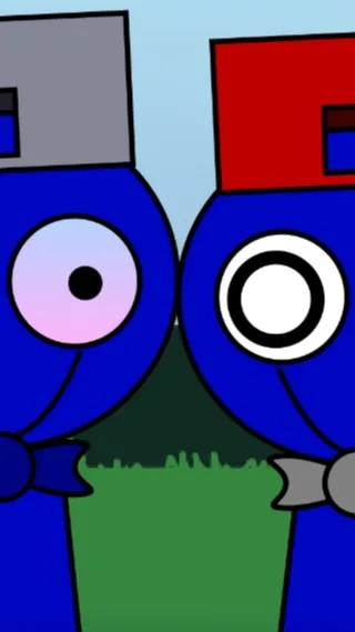 ai character: Blu and BluF background