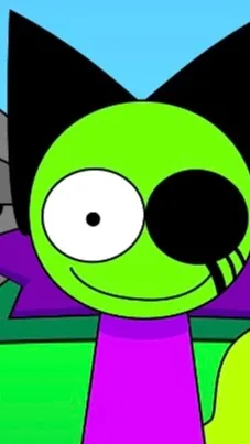 ai character: Acid background