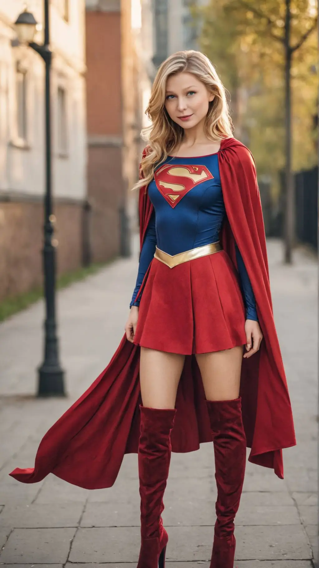 ai character: Supergirl  background