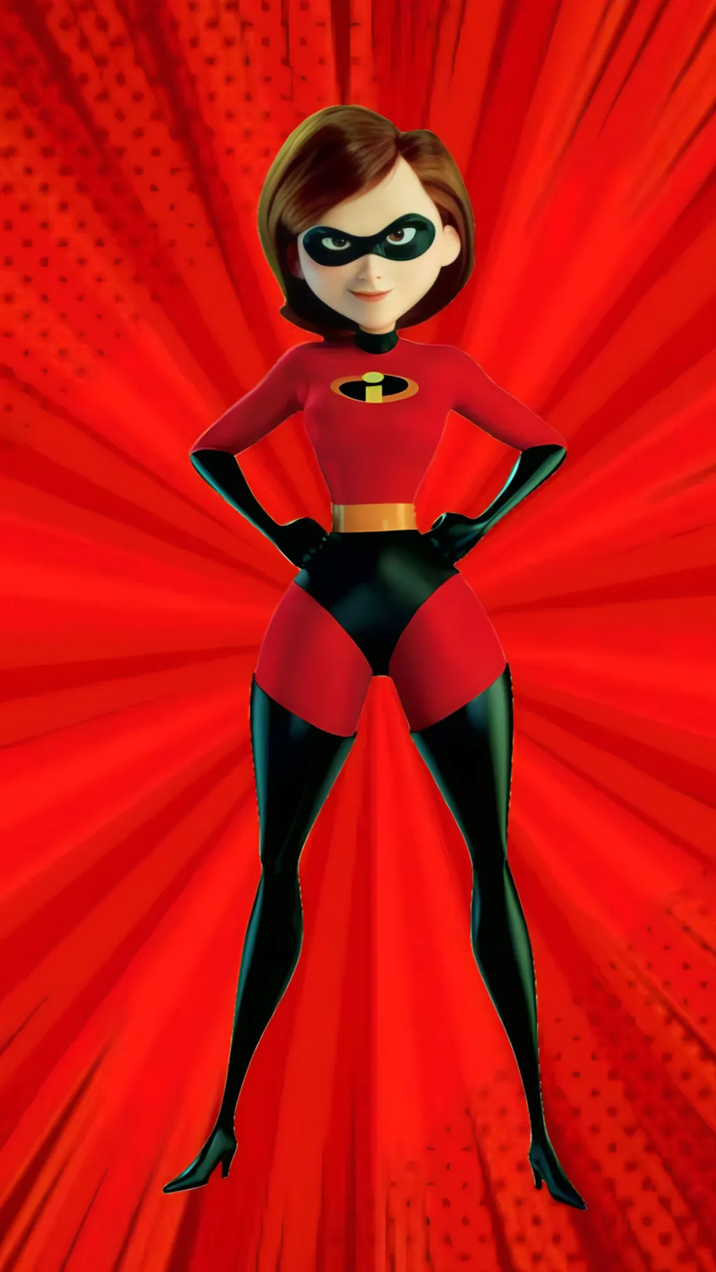 ai character: Elastigirl  background
