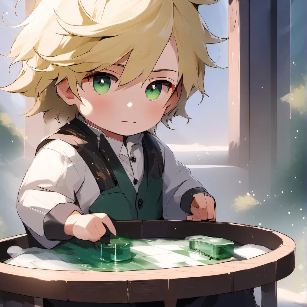 chat with ai character: Baby present mic