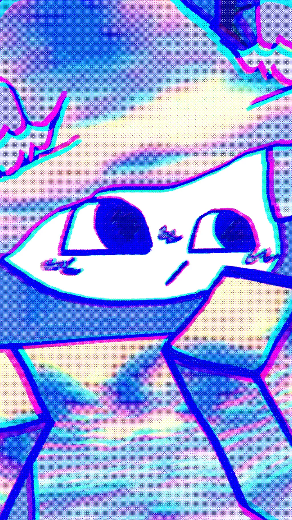 ai character: Cloudy Sky background